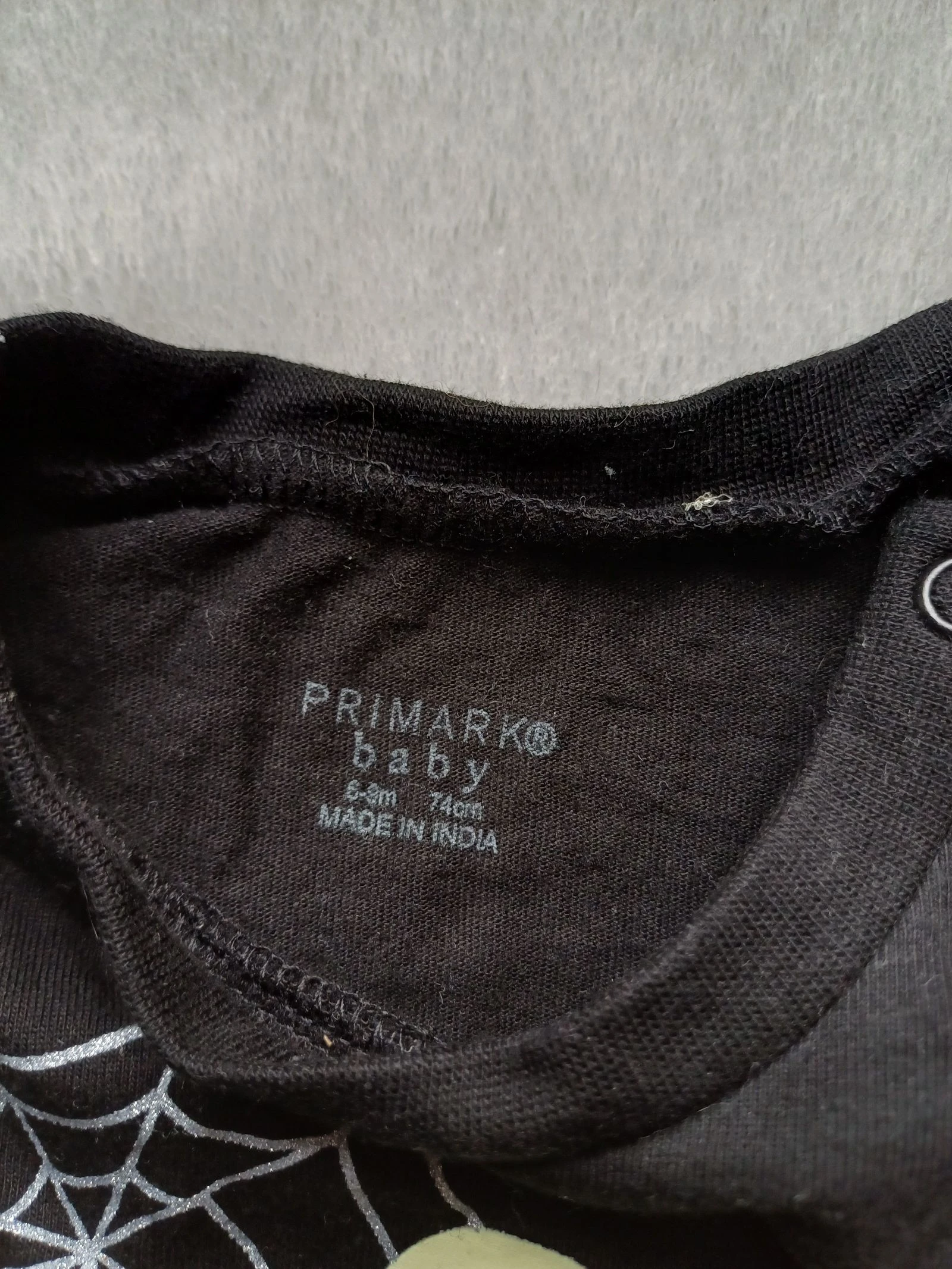 Pijama preto de esqueleto 12 meses – photo 2